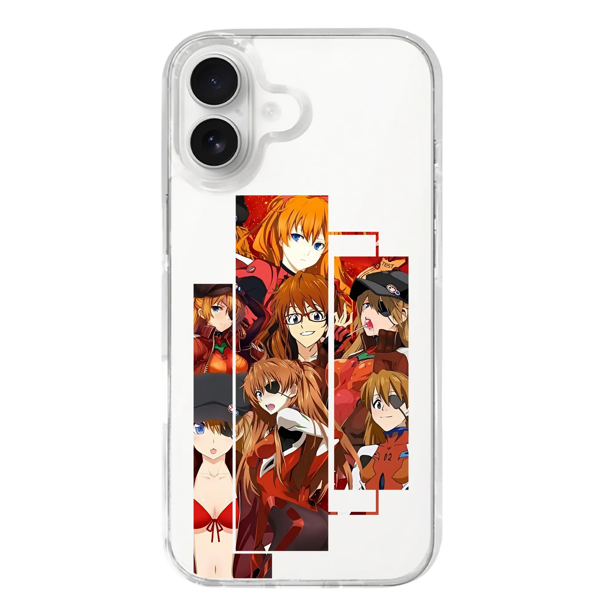 エヴァンゲリオン グッズ,アスカ·ラングレー - iPhone 17シリーズ 透明スマホケース – 薄型・耐衝撃・精密フィット保護カバー